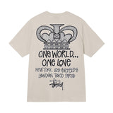 One World One Love ステューシー STUSSY Tシャツ メンズ レディース 半袖 トップス ストリート並行輸入品